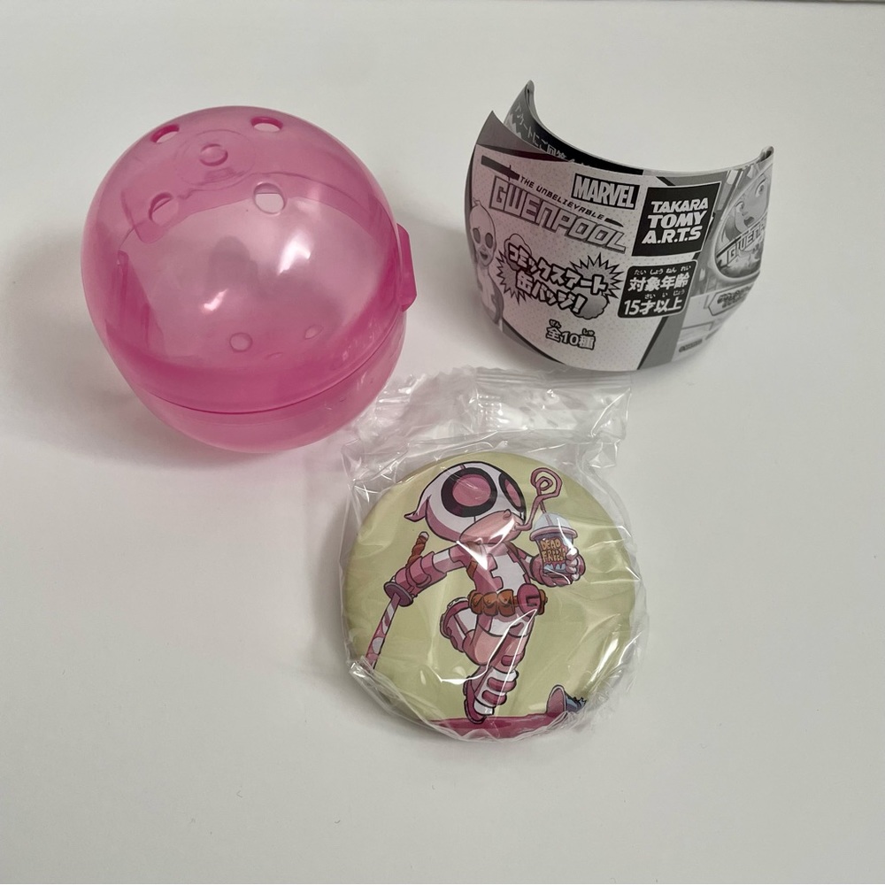 Marvel Gwenpool Gacha Button Pin
